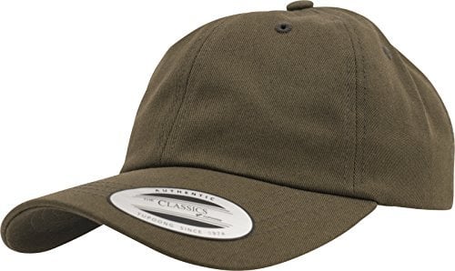 Yupoong Flexfit Low Profile Cotton Twill Unisex Dad Hat Cap für Damen und Herren, 6 Panel Baseball Cap unstructured mit Messingverschluss, buck, One Size