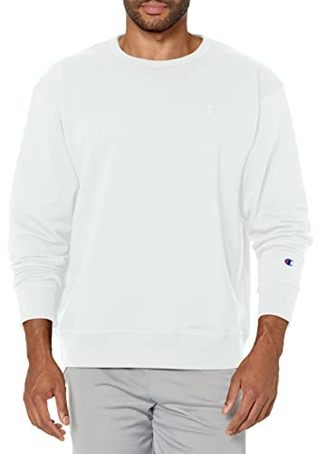 Champion Powerblend-Felpa Maglia, Bianco (White), XL Uomo