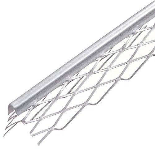 PROTEKTOR 1007 Kantenprofil für den Innenputz 150cm, 25 Stück Silber 10mm Putzstärke, Innenputz Trockenbau, korrosionsbeständig