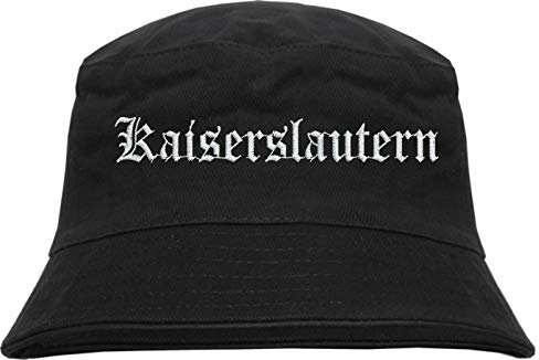 HB_Druck Kaiserslautern Fischerhut - Bucket Hat - Bestickt - Schwarz S/M
