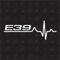 speedwerk-motorwear E39 Herzschlag - Aufkleber, Autoaufkleber, Scheibenaufkleber, Auto, Tuning, Fan, Sticker, Design, Car, EKG, Herzlinie
