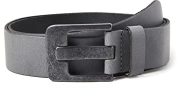 Petrol Unisex Ledergürtel 40941 Gürtel, Grau, 90