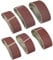 KAHEIGN 30 Pz Nastro Abrasivo, 533 X 75 Mm Tessuto Di Stoffa Nastro Abrasivo 40/60 /80/120 /180/240 Grana Ossido Di Alluminio Carta Vetrata Cinture Power File Per Levigatrici A Nastro Bosch Ecc