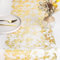 WELTRXE Tischläufer, Tischband mit Beschicht in glänzend golden 30cm × 5m, für Hochzeit Party oder Festival Neujahr Ostern