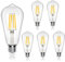 Aigostar E27 LED Lampe Filament 8W (Ersetzt 69W),Warmweiß 2700K,950lm,Vintage Glühbirne ST64,Nicht Dimmbar,5 Stück