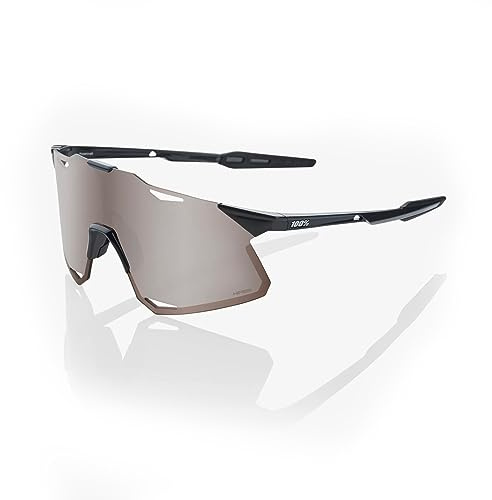 100% Hypercraft-Brille - Glänzend Schwarz - Hiper Silver Mirror Lens