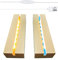 CDIYTOOL 15,2 cm rechteckiger Standfuß, rechteckige LED-Lichter, Sockel aus Kristallholz, beleuchteter Sockel für Kristalldisplay, Glaskunst, Podest, Papierbeschwerer
