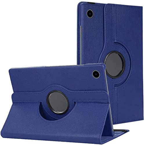360 Rotate Case for Samsung Galaxy Tab A8 10.5 (2021) X200 X205 Leather Stand Cover (Blue)