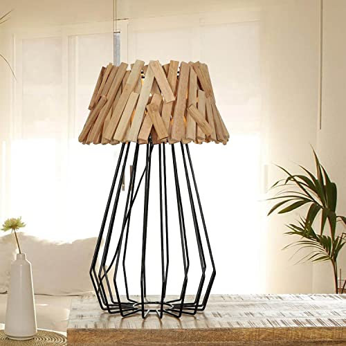 Licht-Erlebnisse Tischleuchte Treibholz Metall Draht 58 cm hoch Handarbeit Unikat E27 Nachttischlampe Wohnzimmerlampe