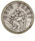 NKlaus 3D Autoplakette Gute Fahrt 3cm Schutzpatron Christophorus gelb Rand diamantiert 11422