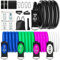 Homdat Bandes Élastiques Set de 260lb/118kg, 5 Niveaux de Bandes de Résistance pour la Musculation et Fitness à Domicile, Bandes d'exercice avec poignée pour Pilates Gym, Caoutchouc Naturel