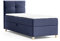 Boxspringbett Candy Mini mit Bettkasten und Topper - Jugendbett, Kinderbett, Einzelbett mit Bonell-Matratze und Topper, Bett mit Holzfüße (Blau (Soro 76), 100 x 200 cm)