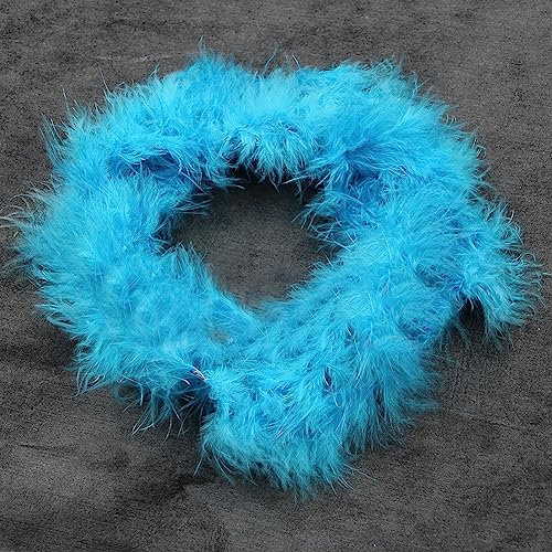Marabu-Federboa-Kostüm für Partys, Festivals, Stolz, Junggesellinnenabschied, Halloween, Weihnachten, Basteln, 2 m, Blau