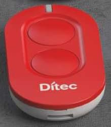 Mando a distancia Ditec/Entrematic 433,92Mhz ZEN2R rojo 2 botones con rolling code