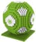 FOCO Offizielles Lizenzprodukt VFL Wolfsburg BRXLZ-Steine 3D-Fußball BAU-Set +12 YO Bricks
