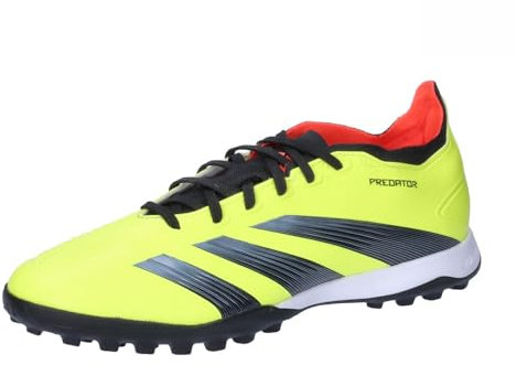 adidas Mens 24 League Low Turf Football Boots Astro Yellow/Black/Red 10.5 UK