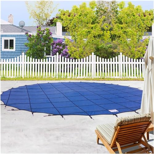 Pool Leaf Net Cover - Above Ground Pool Net Cover for Leaves with Anchors & Springs,winter pool covers,Leaf Netting for Inground and Above Ground Rectangle (Color : Blue, Size : 9.3m/30.5ft)