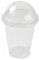 Vasos para batidos con tapas de cúpula con agujero de 500 ml (paquete de 50) transparentes, perfectos para batidos, jugos, batidos, bebidas frías y gruesas (500ML Tapa con Agujero)