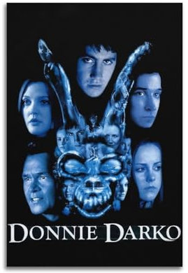 Filmposter Donnie Darko auf Leinwand, Wandkunst, Dekoration, Wohnzimmer, Schlafzimmer, Dekoration, Poster, 20 x 30 cm, ungerahmter Stil