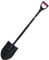 siwitec SG-220 Pala de jardín Redonda de Acero para Suelos Blandos y pedregosos | Pala ergonómica | Longitud: 118 cm | Negro | jardín | Pala | Pala de Jardinero