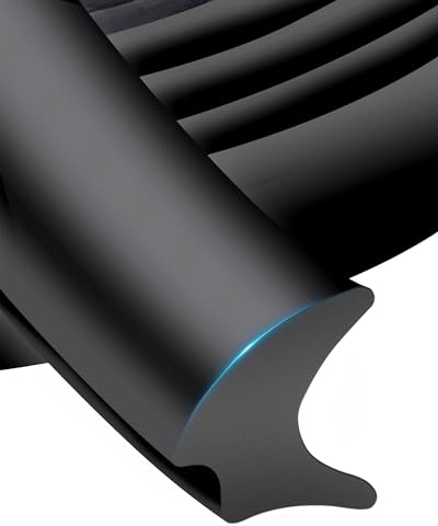 Sello mejorado para ventana de caravana, tira de sellado de goma impermeable de 0.5 x 0.27 pulgadas, para ventana de coche, junta de bloqueo de parabrisas para caravana, barco, camión, 20 pies