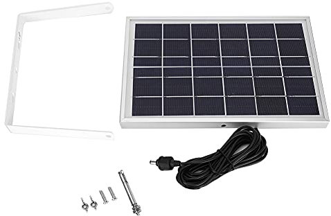 Tyenaza Cargador del Panel del Banco de energía Solar 6W IP66, Carga de batería Externa 6V 1A para cámara de Seguridad