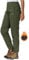 YSENTO Damen Softshellhose Winter Wanderhose Skihose wasserdichte Warm Gefüttert Thermohose Outdoorhose Trekkinghose(Grün,S)
