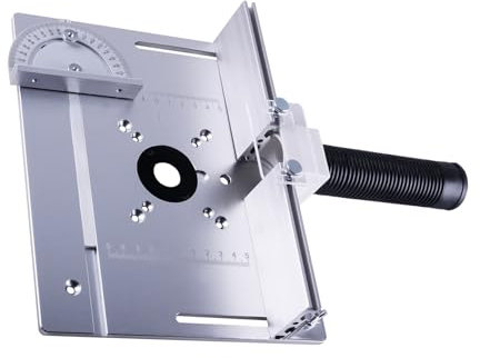 AOMIKITSTU Frästisch Einsatzplatte 240x200x5mm, Einlegeplatte Oberfräse, Holzbearbeitungstisch-Fräsplatte, Tischfräse Einlegeplatte für Oberfräse Fasenfräsen