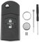For Mazda 2 3 5 6 RX-8 MX-5 Key Fob 2 Buttons Car Key Fob Case Battery CR1620 Pin Removal Tool