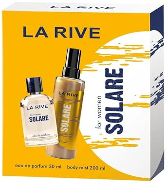 La Rive Solare Geschenkset - Eau de Parfum 30 ml & Body Mist 200 ml - Frischer und sommerlicher Duft für Damen