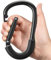 SURDOCA Ganci per passeggino, grandi ganci per passeggino per borse, clip e ganci universali per passeggino, gancio mamma per passeggino resistente, accessori per passeggino per mamma tutto nero 1