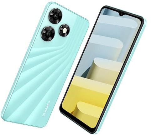 DLWANEU Telefoni Cellulari Android 12,64GB+ 128GB Espandibile, Cellulare in Offerta con 6.56 FHD+, Fotocamere 18MP+8MP, Dual SIM 4G, WiFi/GPS/Face ID/OTG-Verde