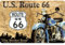 Blechschild Route 66 the Mother Road USA Nostalgieschild Schild