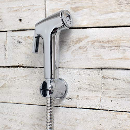 Bidet Shattaf Douche Spray Chrome Hygienic Toilet Shower Head Hose Set Muslim by EcoSpa