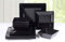Waterside - 12 Piece Black Soho Square Stoneware Dinner Set