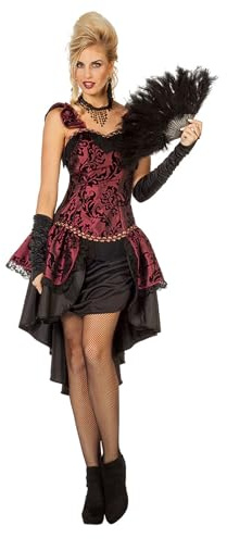 WILBERS & WILBERS Burlesque Cherry Cheeks Kostüm für Damen | Rot Schwarz