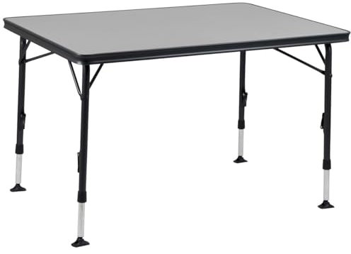 Crespo 1151400 CR ap-272 Tisch, Aluminium, schwarz, 120 x 80 cm