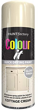 Paint Factory Colour It Gloss Finish - Cottage Cream - 400ml