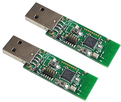 TECNOIOT 2 Stück Zigbee CC2531 Sniffer Bare Board Paket Protokoll Analysator Modul USB Dongle