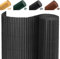 INMOZATA PVC Garden Screening 1.2m High Privacy Fence Screening Privacy Protective Screens for Garden, Backyard, Balcony, Terrace (Grey,1.2x3m)