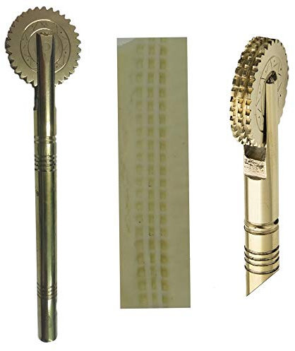 Professional Cooking Rotella sarda su rudigliu in Ottone Massiccio per Decorazione Pasta (Num. 3)