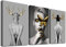 Visario Bild 120x80 cm gerahmt Frau Bilder auf Leinwand Markenware Kunstdrucke 4411