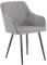 CLP Esszimmerstuhl Shila I Samt I Stoff I Gesteppt I Mit Bodenschonern, Farbe:grau, Material:Samt
