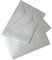 Paper24 Briefumschläge DIN B6 125 x 176 mm spitze Lasche Nassklebung 120g für Hochzeit, Einladungen, Glückwunschkarten (99 Silber, 75 Stück)