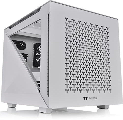 Boitier Cube Micro ATX Thermaltake Divider 200 TG Air avec Panneaux vitrés (Blanc)