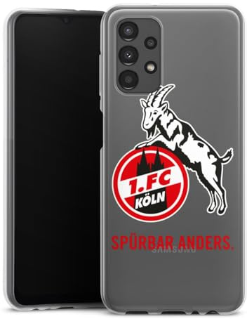 DeinDesign Silikon Hülle kompatibel mit Samsung Galaxy A13 4G Case transparent Handyhülle 1. FC Köln Offizielles Lizenzprodukt transparent