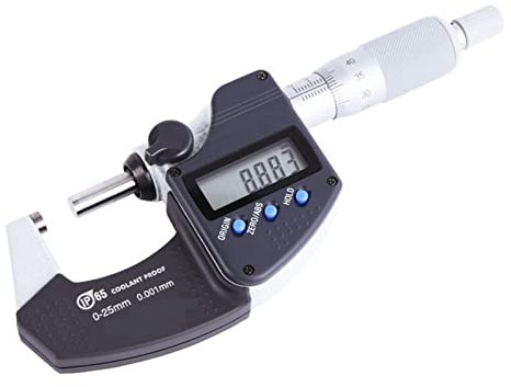 WANWEN Digimatic Bügelmessschraube Messbereich 0-25/50/75/100mm/0.001 293-240/241/242/243-30 Digitale Bügelmessschraube IP65 Genauigkeit 1um (Color : 1, Size : 75-100mm) Little Surprise