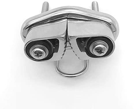 Slakerbe Edelstahl Schotklemme Boot Cam Cleat Curryklemme für 3 mm-12 mm Seile, Schotklemme für Kajak Marinesegeln Segelboot Kanu Yacht Beiboot Zubehör