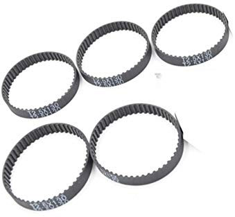 Zahnriemen, 5 Stück, 120 T2,5 Zahnriemen, Breite 6 mm, Umfang 105/120/130/145 mm, Zähne 42/48/52/58, T2,5 geschlossener Gummiriemen T2,5 Riemenscheibe