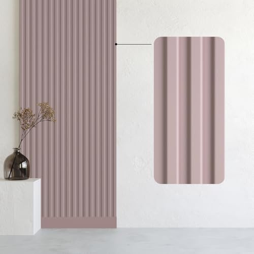 Bildershop-24 Wandpaneele & Deckenpaneele Dekowa in Pastellrosa Rosa 252 x 10,7 x 1,5 cm